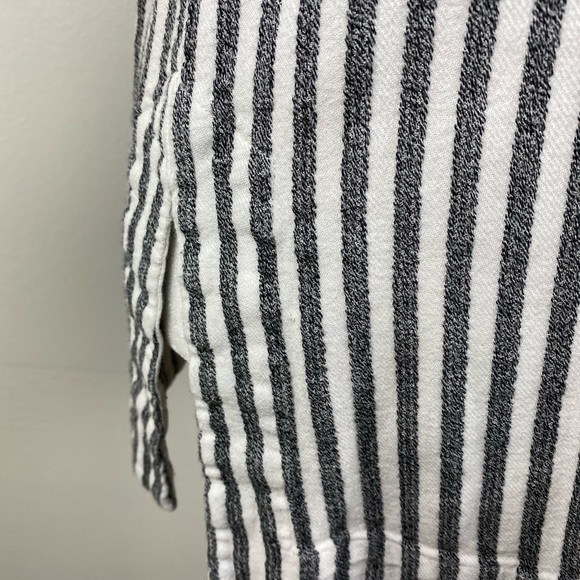 Soft Surroundings Embroidered Floral Boho Beachy Summer Tunic Stripe Top Medium - Picture 3 of 15